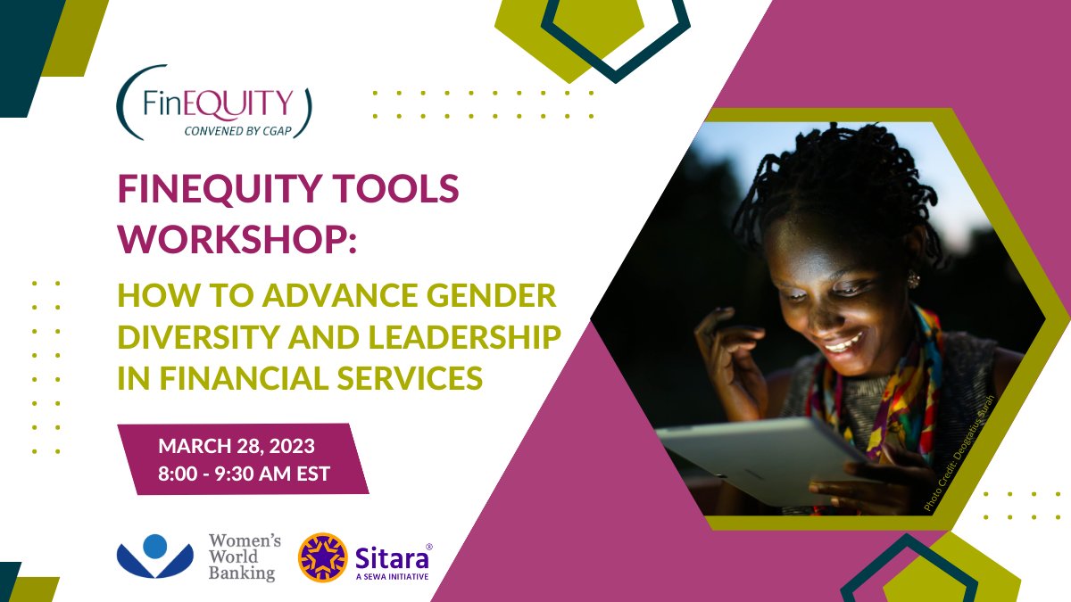 📢 It's not too late to register! Join us tomorrow at 8am ET for a hands-on workshop on #GenderDiversity and #LeadershipDevelopment in Financial Services with <a href="/womensworldbnkg/">Women's World Banking</a>.

>>Register now: worldbankgroup.zoom.us/meeting/regist…