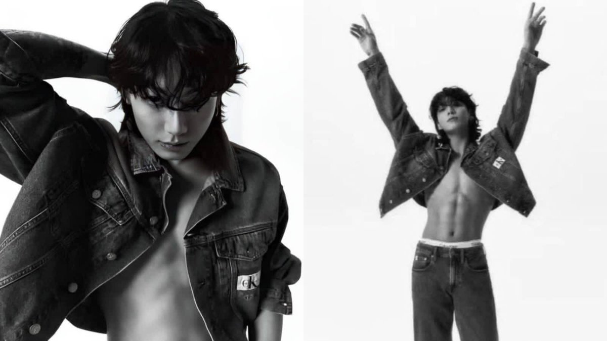 Seriuusan ini jungkook 😳. Tolong dong ini konsepnya kaya gimana yah 🥵🥵. Bikin jantung engga aman ini 😩 <a href="/dw_guszaa/">i'm being crazy !!</a>  #jungkookcalvinklein #JUNGKOOKxCALVINKLEIN