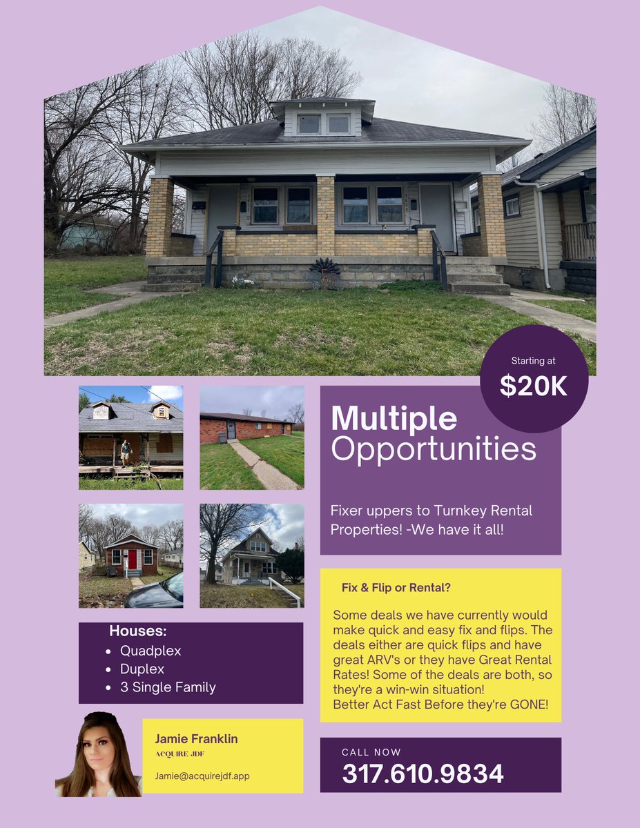InvestFranklin's tweet image. #Quadplex #cashflow #fixandflip #fixerupper #rentals #rentalproperty #rentalhomes #rentalproperties #indy #indyrealestate #flippingindy #realestate #offmarketsale #offmarketproperties #offmarketproperty #offmarketlistings #offmarket #offmarketdeals #SFH #sfrealestate #SFR #sfhs