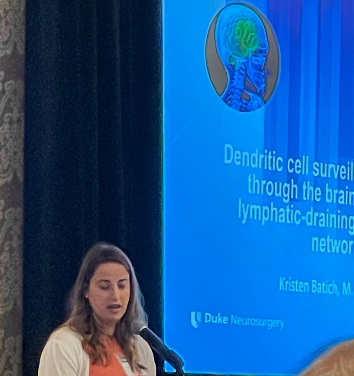 DC migration center stage with Dr. Kristen Batich <a href="/Dukeneurosurg/">Duke Neurosurgery</a> <a href="/DukeCancer/">Duke Cancer</a> <a href="/AngelsAmongUsBT/">Angels Among Us</a> #ICBTRT