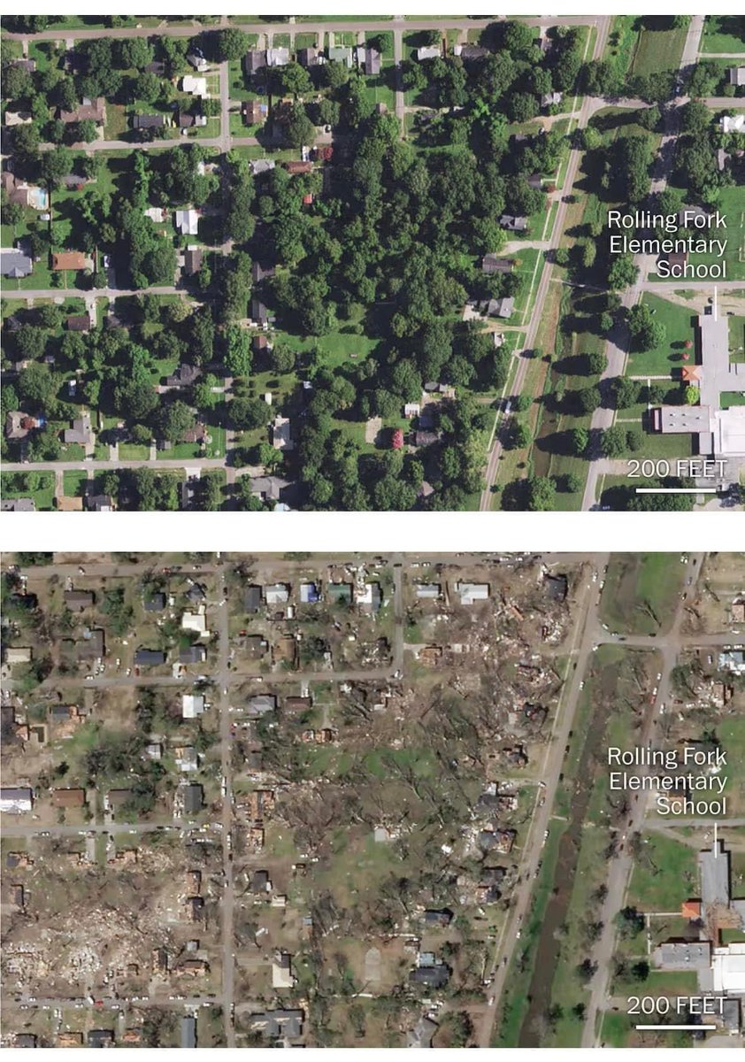 itsteresajones's tweet photo. For folks asking “how bad was it really”? 

The tornado tore through everything. 

Everything.  

#Tornado #RollingForkMississippi #SharkeyCounty #Mississippitornado https://t.co/UHDf7gqcW9