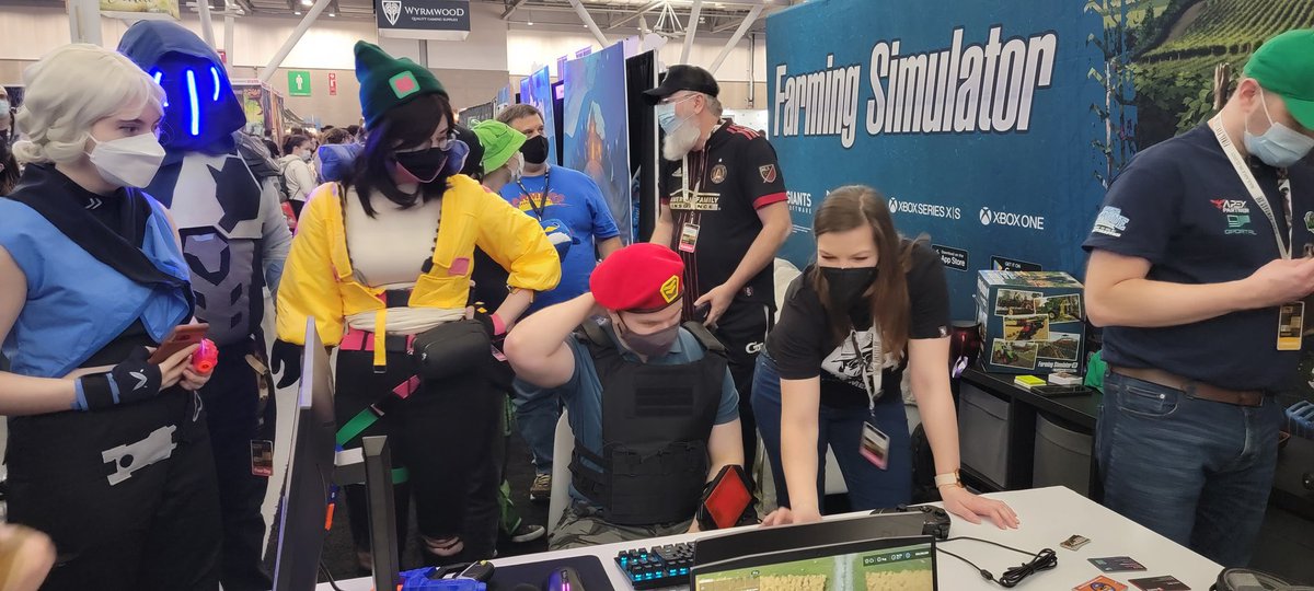 Thanks to our fans for showing us love at #PAXEast

Thanks to the new players who experienced the joy of our game for the first time.

Thanks to our <a href="/GIANTSSoftware/">GIANTS Software</a> Partners, who joined us for some fun &amp; helped new players learn #FarmingSimulator22. 

See y'all next time