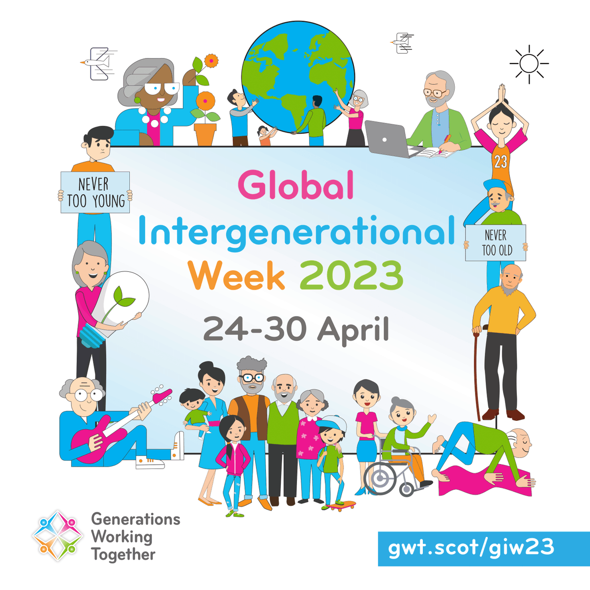 GenerationsWT's tweet image. 🌻 Spring is here! Celebrate intergenerational friendships during #GIW23! 🌟 Whether it's a walk and picnic or a gardening project, there are plenty of ways to get creative at your #Intergenerational Mix and Mingle' bit.ly/3lIkMYP @ApplesandHoneyN @_LorraineGeorge