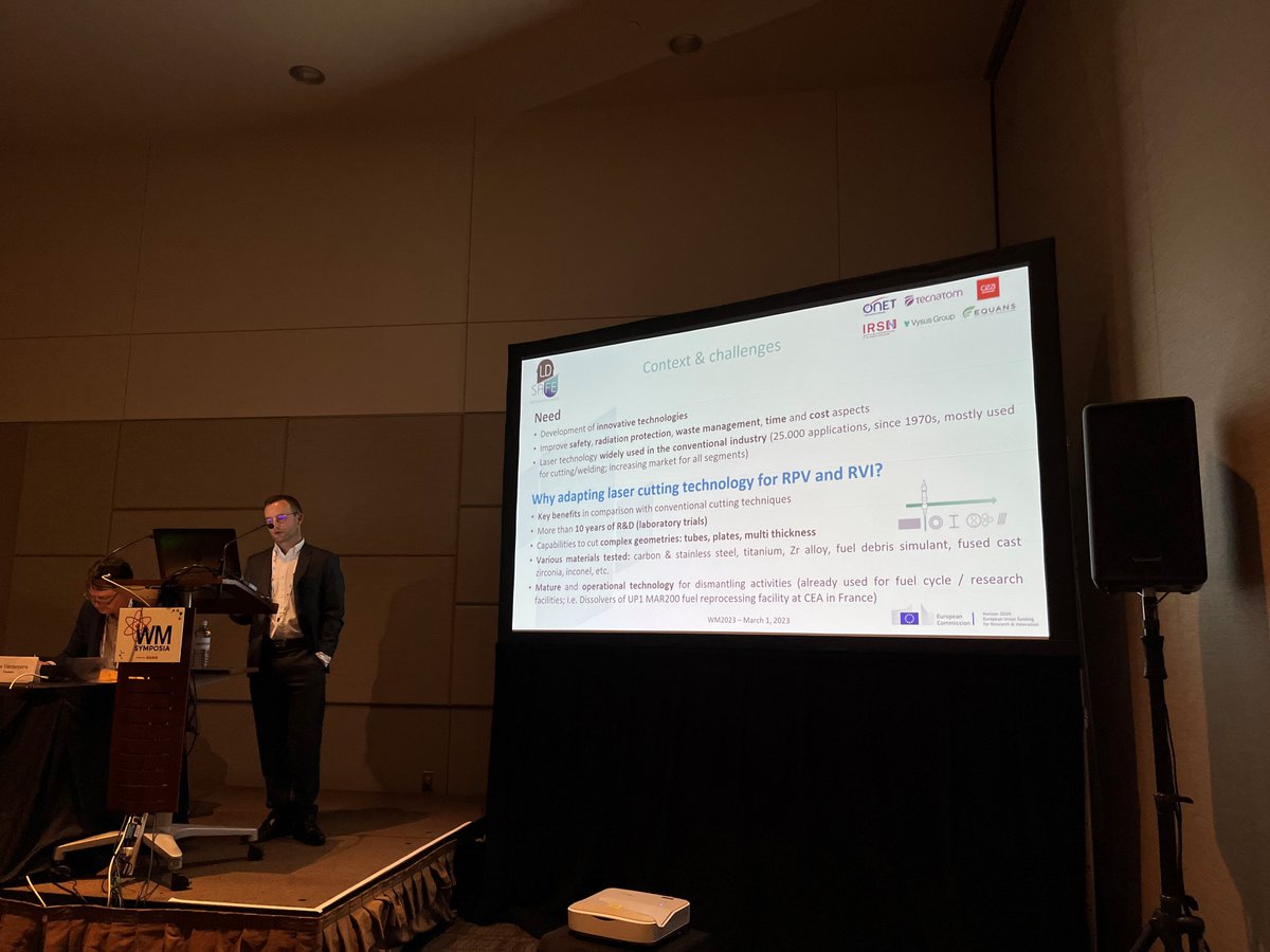 LD-SAFE project was presented by P. Daguin (Onet Technologies), I. Doyen (CEA), and P. François (IRSN) on March 1st in the Waste Management 2023 Conference (Phoenix). Thank you very much to those present, including our EC Project Officer, for their participation.