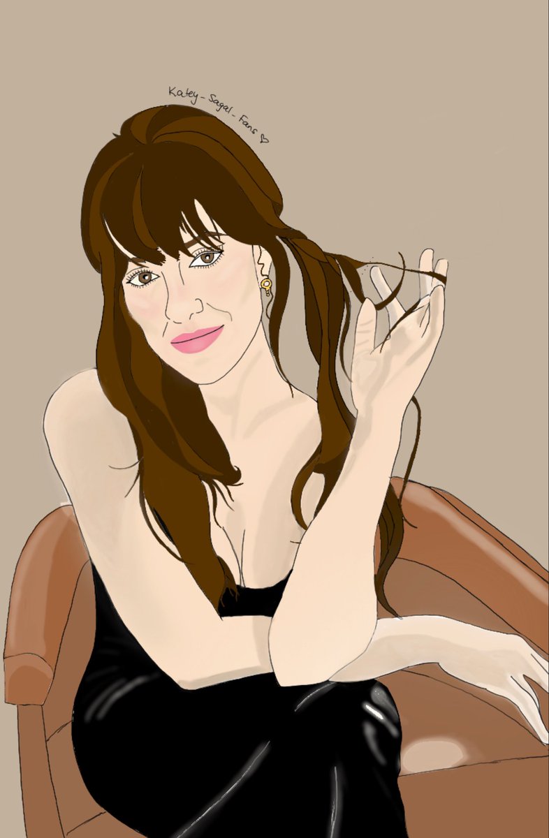 Happy #fanartmonday 🫶🏼✨ I drew another one. Enjoy 🎨 #kateysagal #digitalart #procreate #fanart #fierce #badass #beautiful #kateysagalfans #actress #singer #artist #musician #music #beautiful @KateySagal