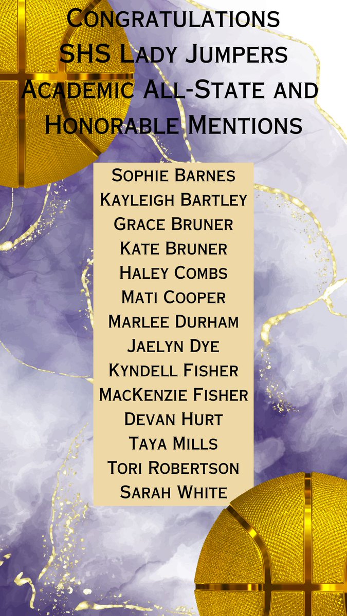 JumperSports's tweet image. An amazing 14 members of the Lady Jumper Basketball team made KHSAA Academic All-State and honorable mention!