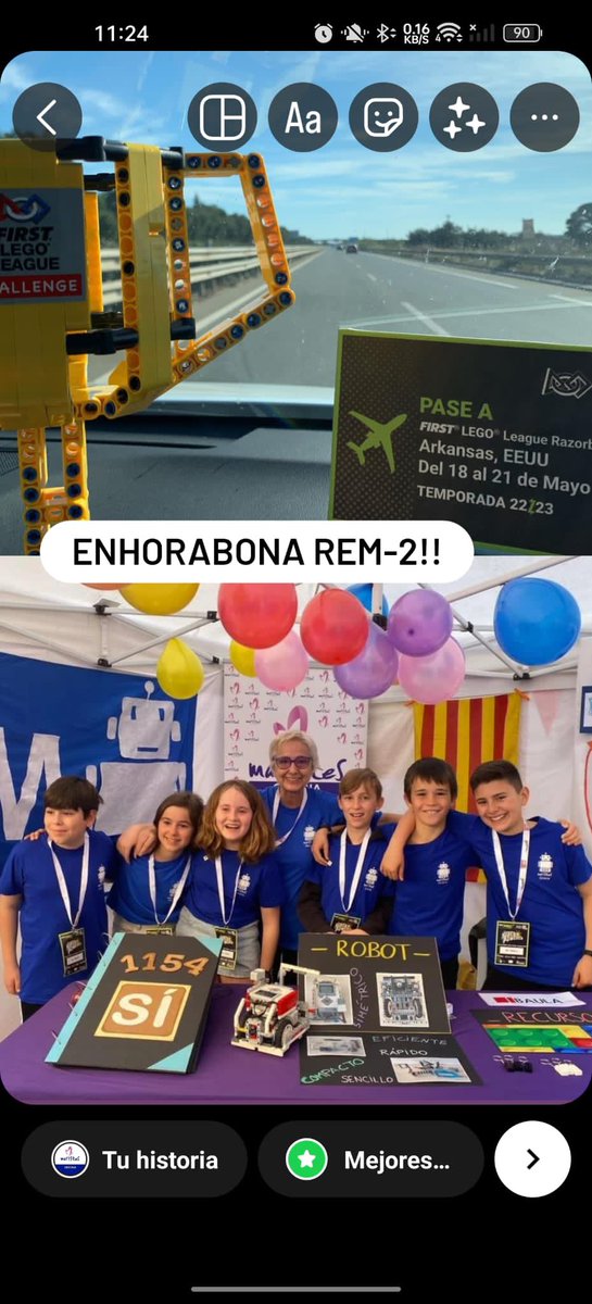 MaristesCat's tweet photo. Enhorabona! L’equip #Rem2 de MaristesGirona tornem a casa amb el 2n Premi als valors de la #FirstLegoLeague i passem a la final d’#Arkansas, del 18 al 21 de maig! Gràcies per acompanyar-nos en aquesta fita. Continuem! #robòtica https://t.co/zNi2yLEucq