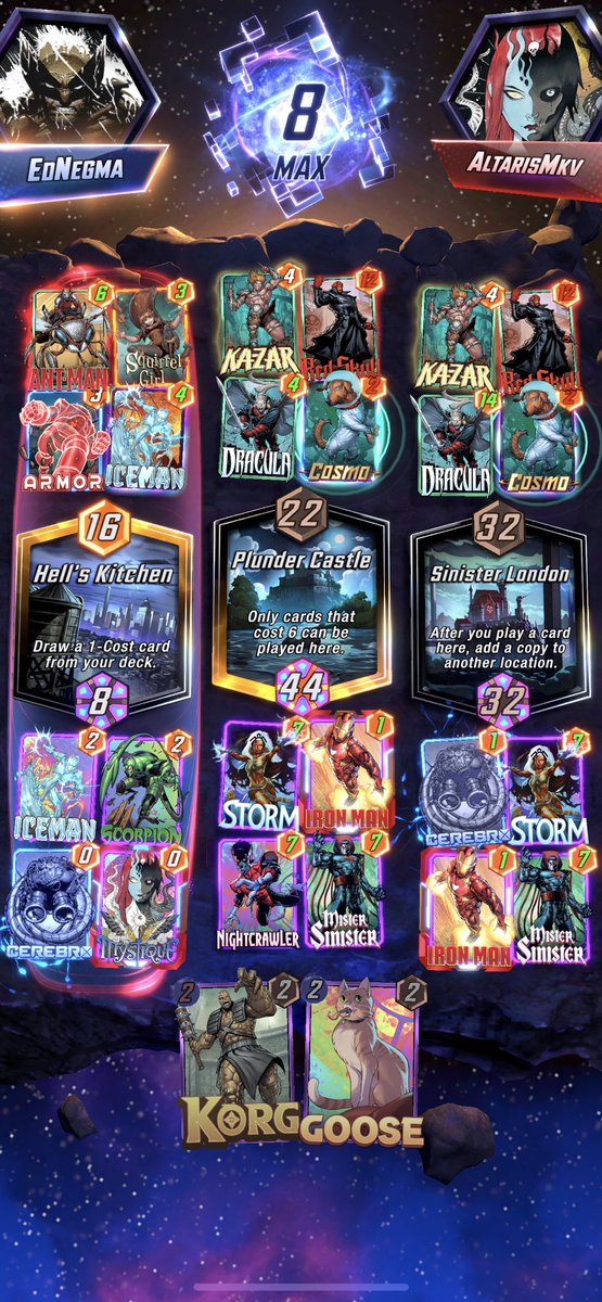 EdNegma's tweet image. Just another day with cerebro, or not

#MarvelSnap