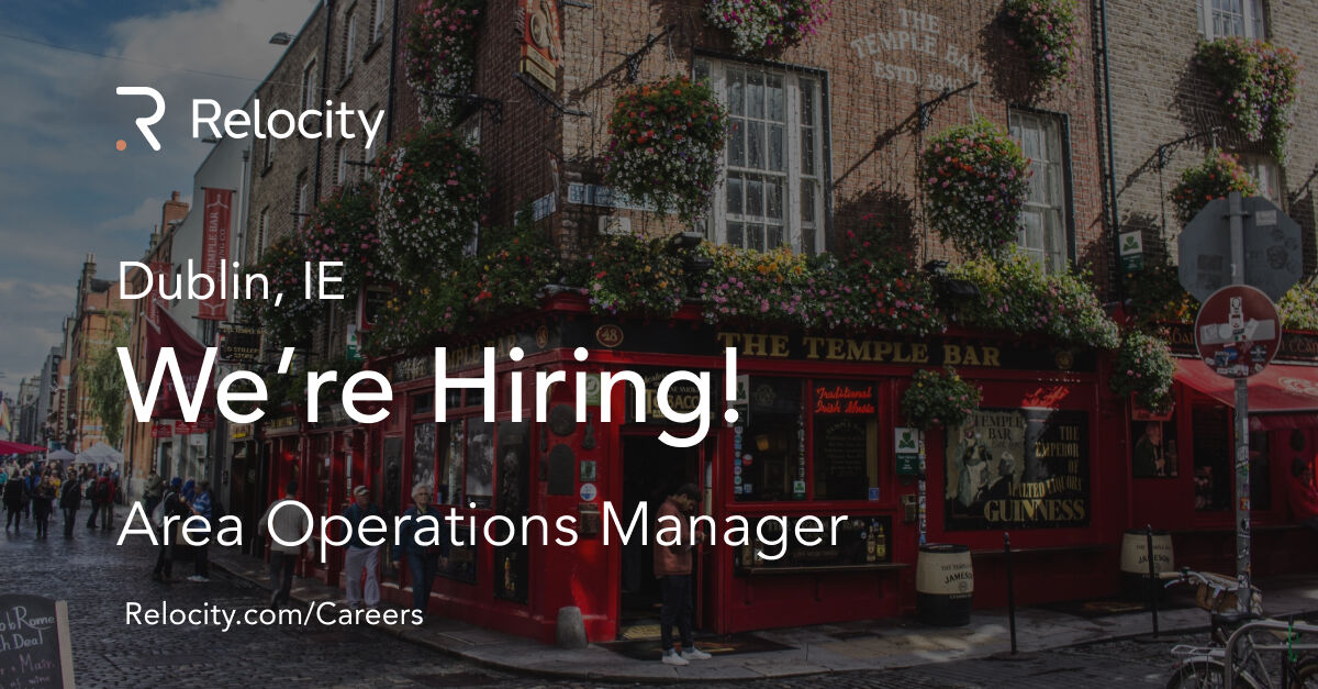 RelocityInc's tweet image. #Relocity is #hiring an Area Operations Manager in #Dublin, IE to lead a rapidly growing team. Learn more and apply here: bit.ly/3TUVXWs

#JoinRelocity #JoinTheGrowth #GlobalMobility #DestinationServices