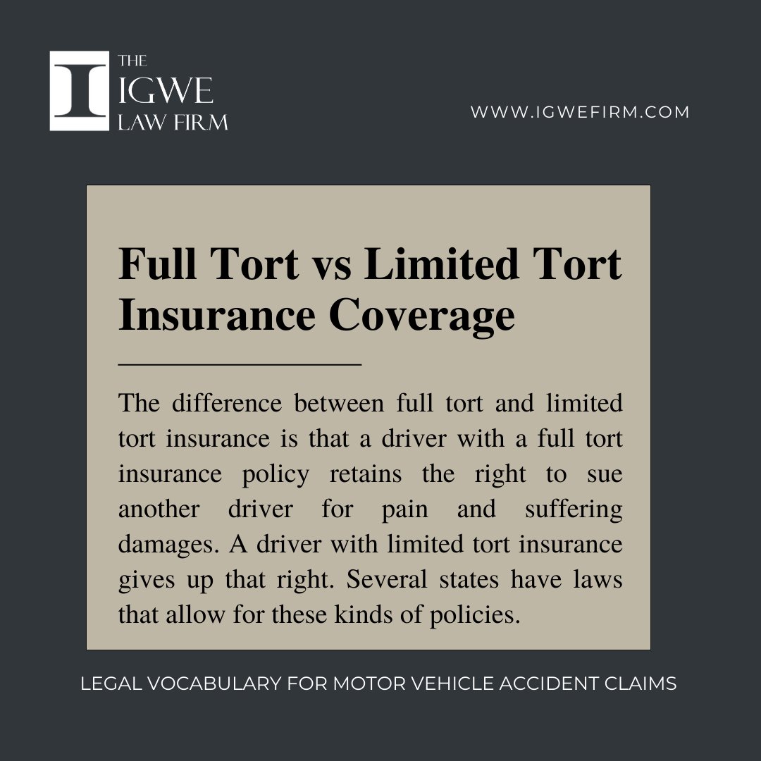 IgweFirm's tweet photo. Learn some of the main Legal Vocabulary for Motor Vehicle Accident claims you should know :)

Still need help? Contact us for a Free Case Evaluation.

#theigwefirm #attorney #attorneyatlaw #law #legalrepresentation #justice #motoraccident #accidentcar #accidentattorney #accidents https://t.co/VPaI5D1Y9p