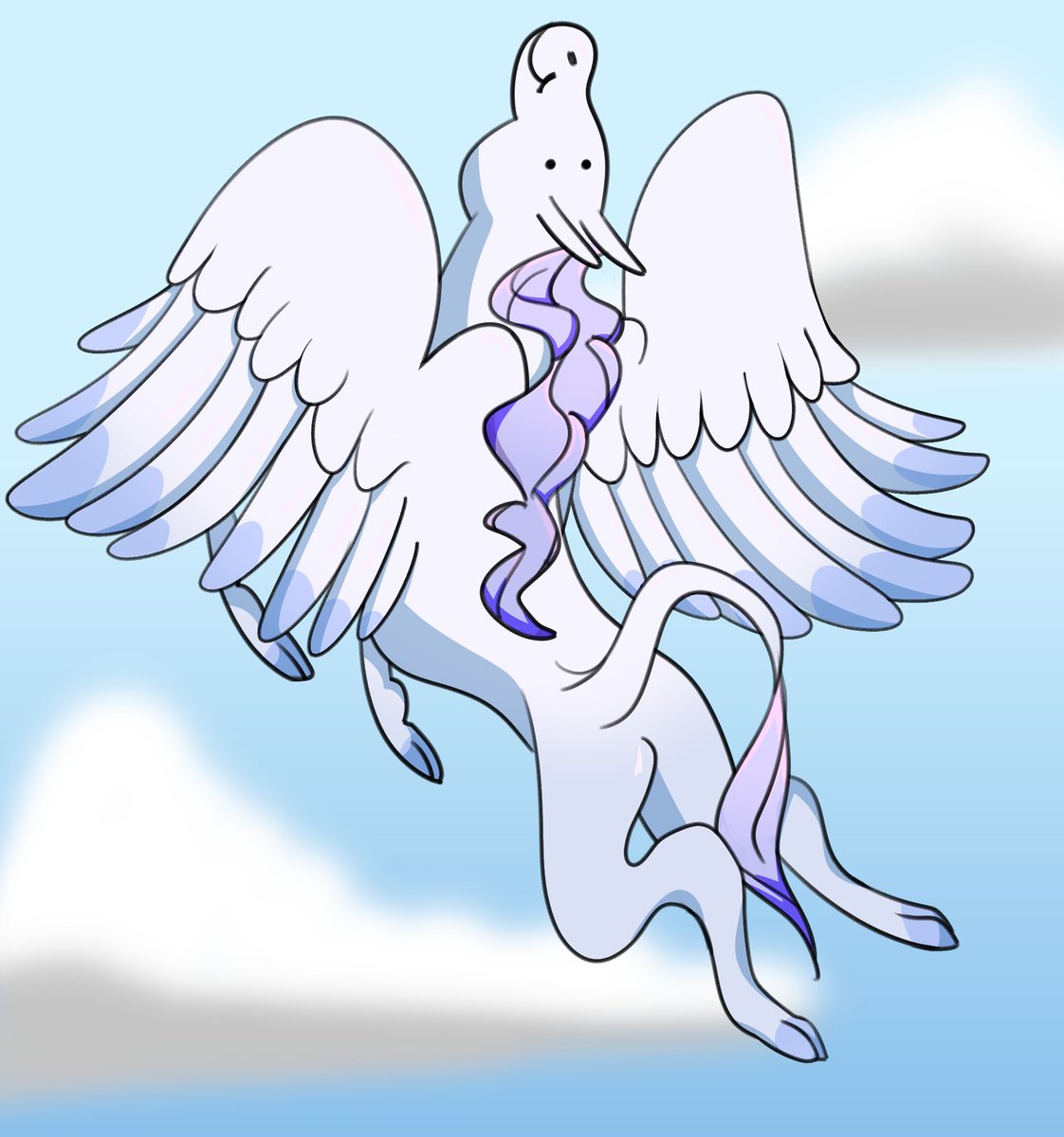 cow_chunk's tweet photo. pegasus flying 🌤 https://t.co/0tyzrmwIsn