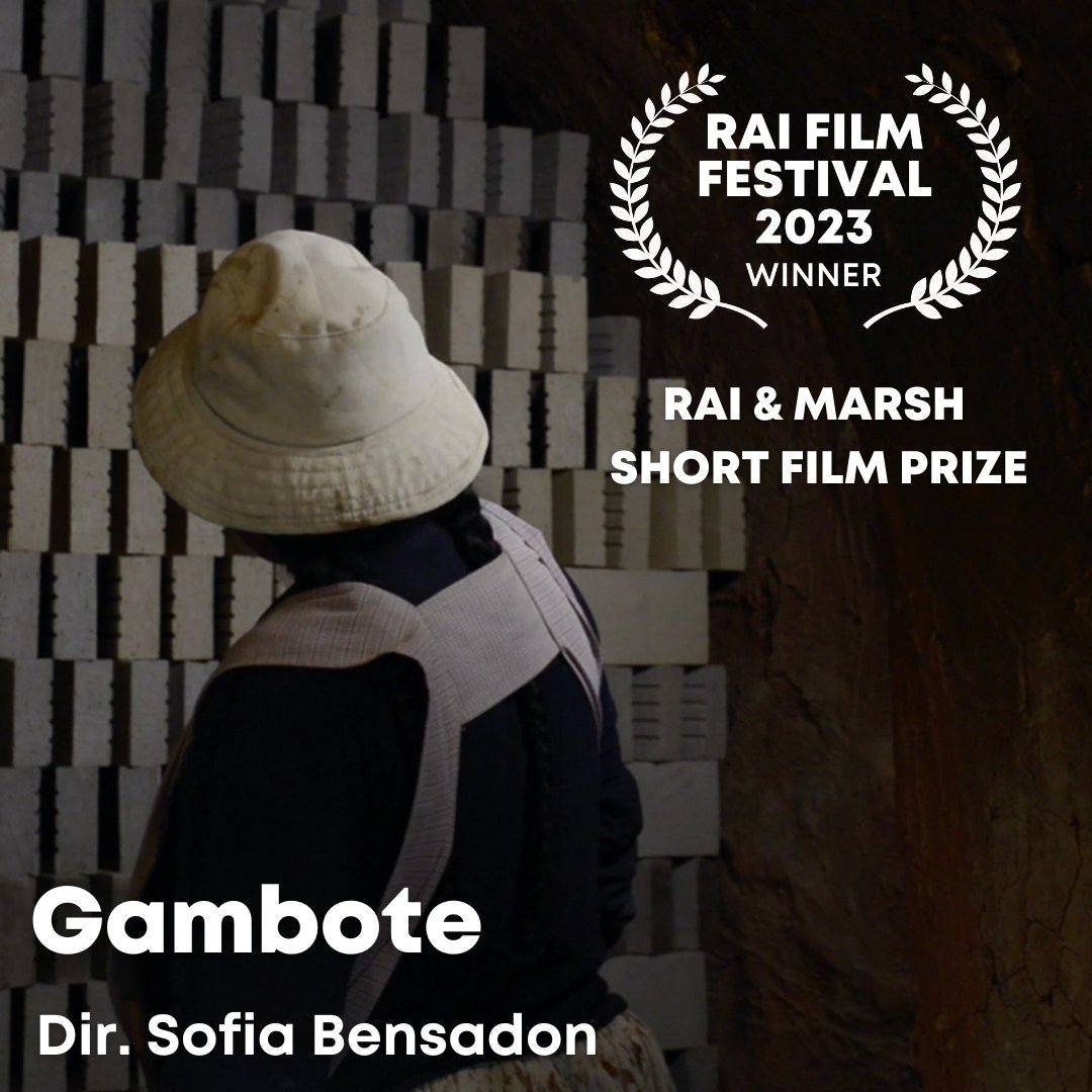The winner of the RAI & Marsh Short Film Prize is... GAMBOTE, directed by Sofia Bensadon Judges - Aparna Sharma and Liz Chege #raiff23 @MarshAwards