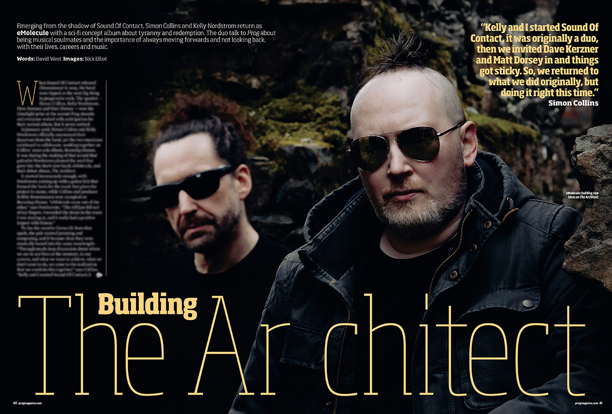 . <a href="/eMolecule_music/">eMolecule.official</a>, the new project from Simon Collins and Kelly Nordstrom, tell us all about making their debut album in the current issue if Prog Magazine.

Get it in the shops. Or buy online here: bit.ly/buyprogmag