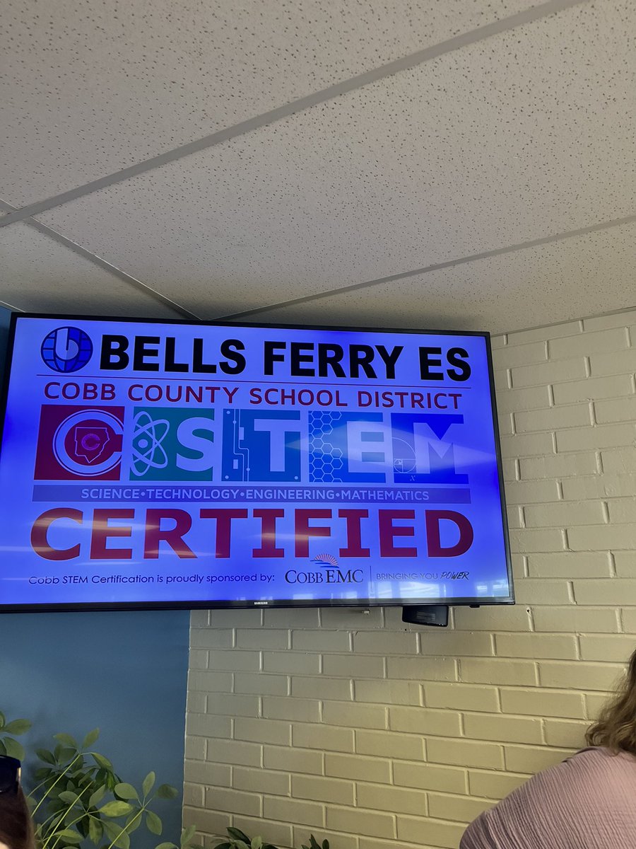 MsGabrielFerr's tweet photo. Our hard work paid off!! WE ARE STEM CERTIFIED!!!! @bellsferryelem @KSigsbee https://t.co/EupRRQPnkg