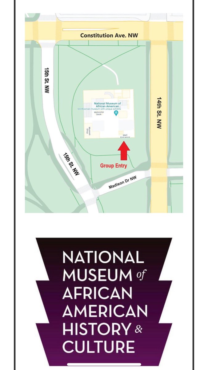 Tomorrow (Tues) is Museum Day with #BlackinAnat! Come visit the #NMAAHC with us. We’ll meet at 11:30 am on Madison Dr. NW by the museum for our 11:45 entry time. Masks are optional and visitors can bring a bottle of water. Reserve your tickets: forms.gle/YWxZj7Xg6gA4tj…