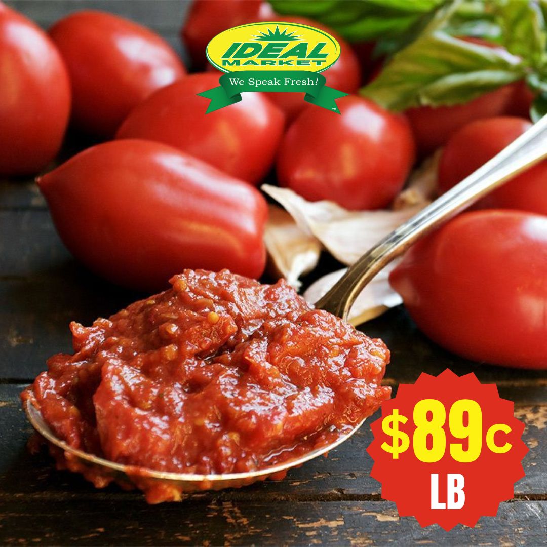 And why not prepare a delicious pickled onion or tomato sauce? with your own seasoning but with fresh products from Ideal Market and its super prices.

Available today monday March 27