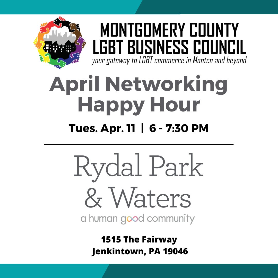 Join us on Tuesday, April 11 for our Networking Happy Hour in Jenkintown!

RSVP here: eventbrite.com/e/april-networ…