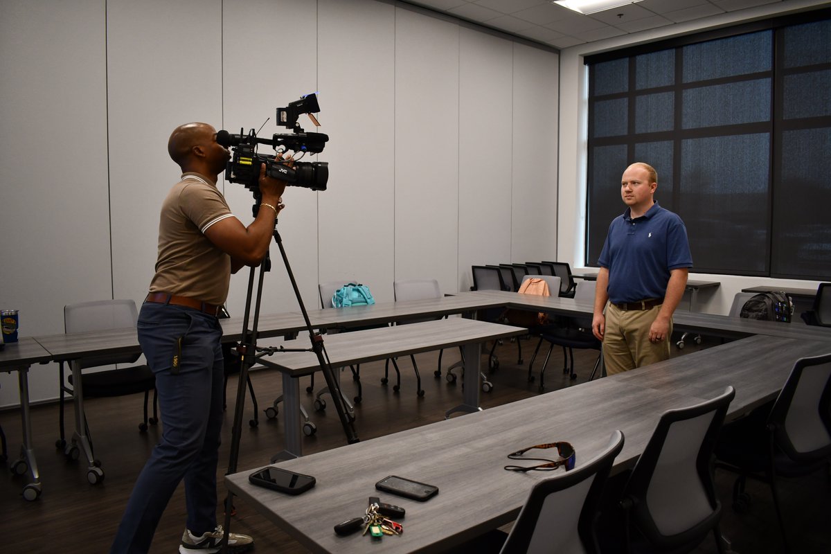 RobesonCC's tweet photo. #RobesonCC was honored to have @SamuelSheltonTV w/@WMBF visit our campus today as he reports on the growth of the #EMS degree w/interviews from EMT students & EMS coordinator Brad Byrd.
Look for the story tonight during the at 4p, 5p, and 6p newscast! You don't want to miss it! https://t.co/EuVVAIU5PG