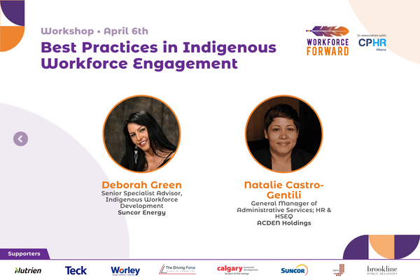 WorkforceFWD's tweet photo. 🙌 Exciting news! Join us for #WorkforceForward | CALGARY's panel discussion on creating an inclusive workplace culture for Indigenous Peoples. Discover strategies for recruitment, retention, and building a diverse workforce. 
@DeborahAGreen
@FGlanfield https://t.co/wMmoQzKRYA