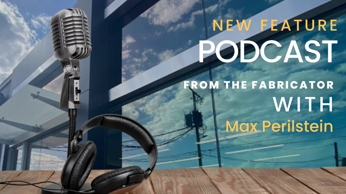 It was so great to be able to talk to Max Perilstein in the newest “From the Fabricator” podcast episode. Check out the full episode by clicking the link below! Learn More: hubs.li/Q01JgTgJ0 #Architecture #BuildingEnvelope #Glass #GlassIndustry #Glazing