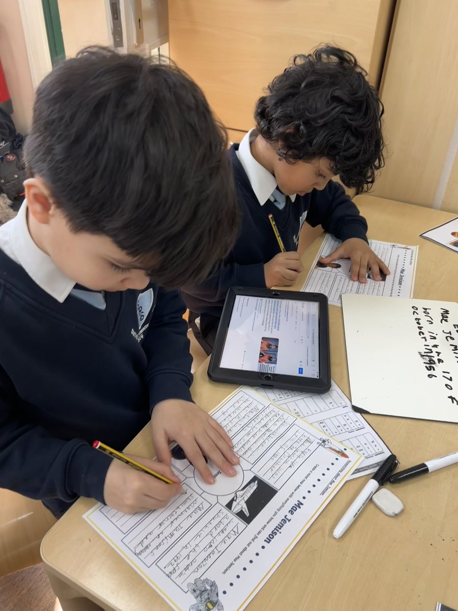 SmithdownPrimY2's tweet photo. Today, we used IPads to research all about Mae Jemison (The first African American woman to go into space!). All in preparation for writing our biographies! #smithdownEnglish #workinghard #2SR https://t.co/kUEsp2wLad