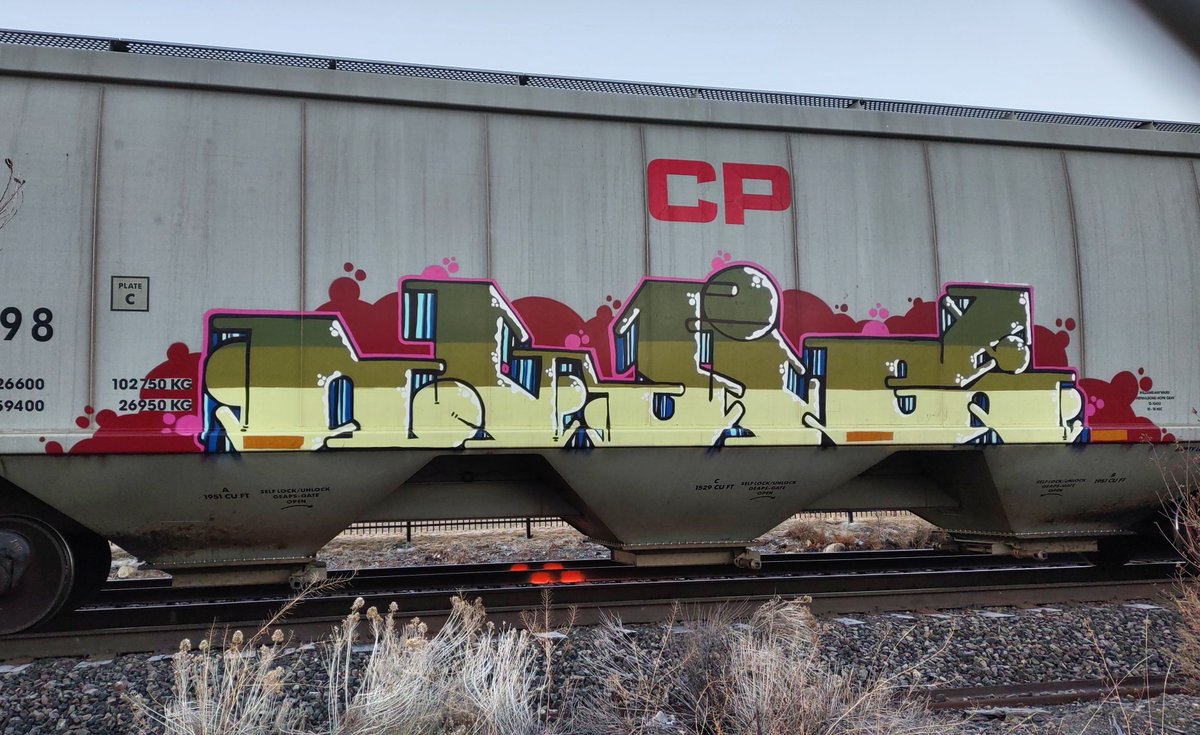 GraffitiExpress's tweet image. #kamloops #train #graffiti #art