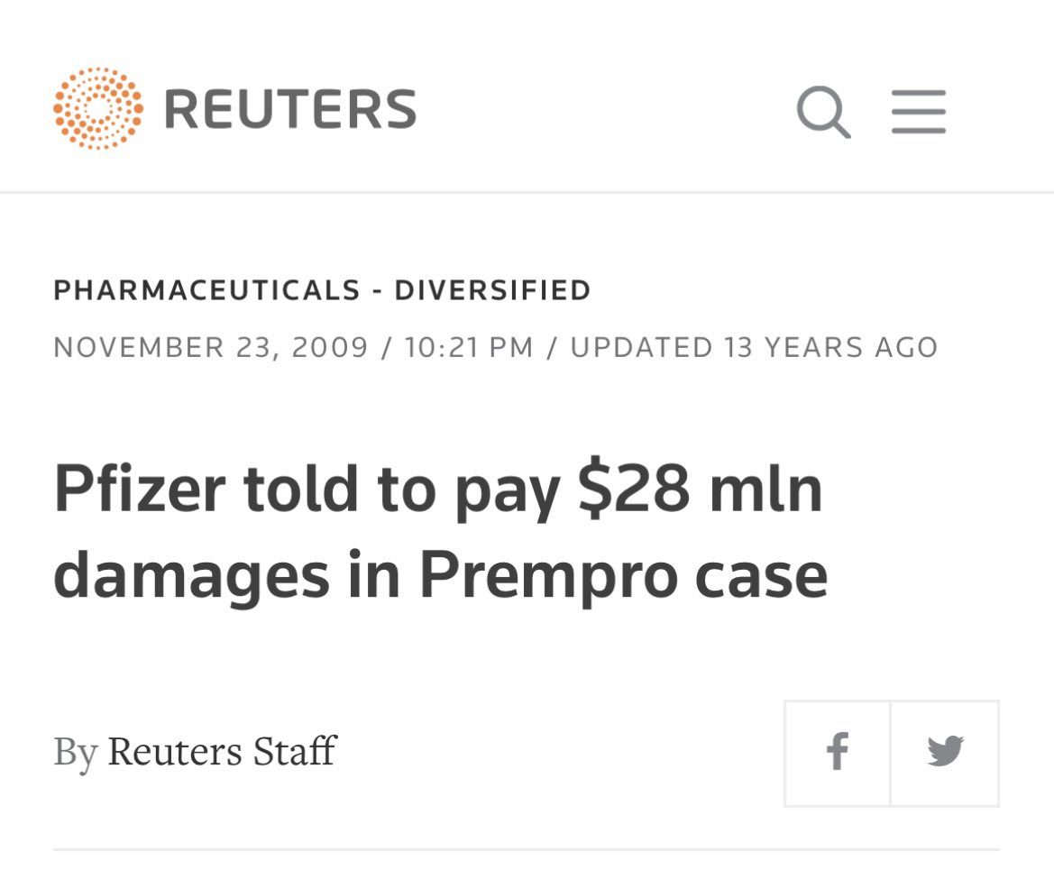 Max_Palmeri's tweet photo. La storia ci insegna che per l’industria farmaceutica è economicamente molto più vantaggioso vendere
aggressivamente e poi, eventualmente, ritirare pagando i danni, che avere troppi scrupoli a commercializzare un farmaco.
#Tamiflu #Reductil #Prempro #nessunacorrelazione #Covid https://t.co/kRATSx7EkO