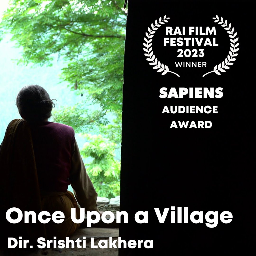 The winner of the @SAPIENS_org Audience Award is... ONCE UPON A VILLAGE, by Srishti Lakhera #raiff23