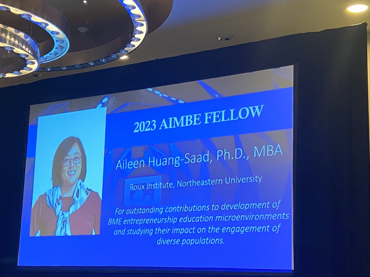 Congratulations to <a href="/aileenROUX/">Aileen Huang-Saad</a> for induction as an <a href="/aimbe/">AIMBE</a> fellow 🤩💕