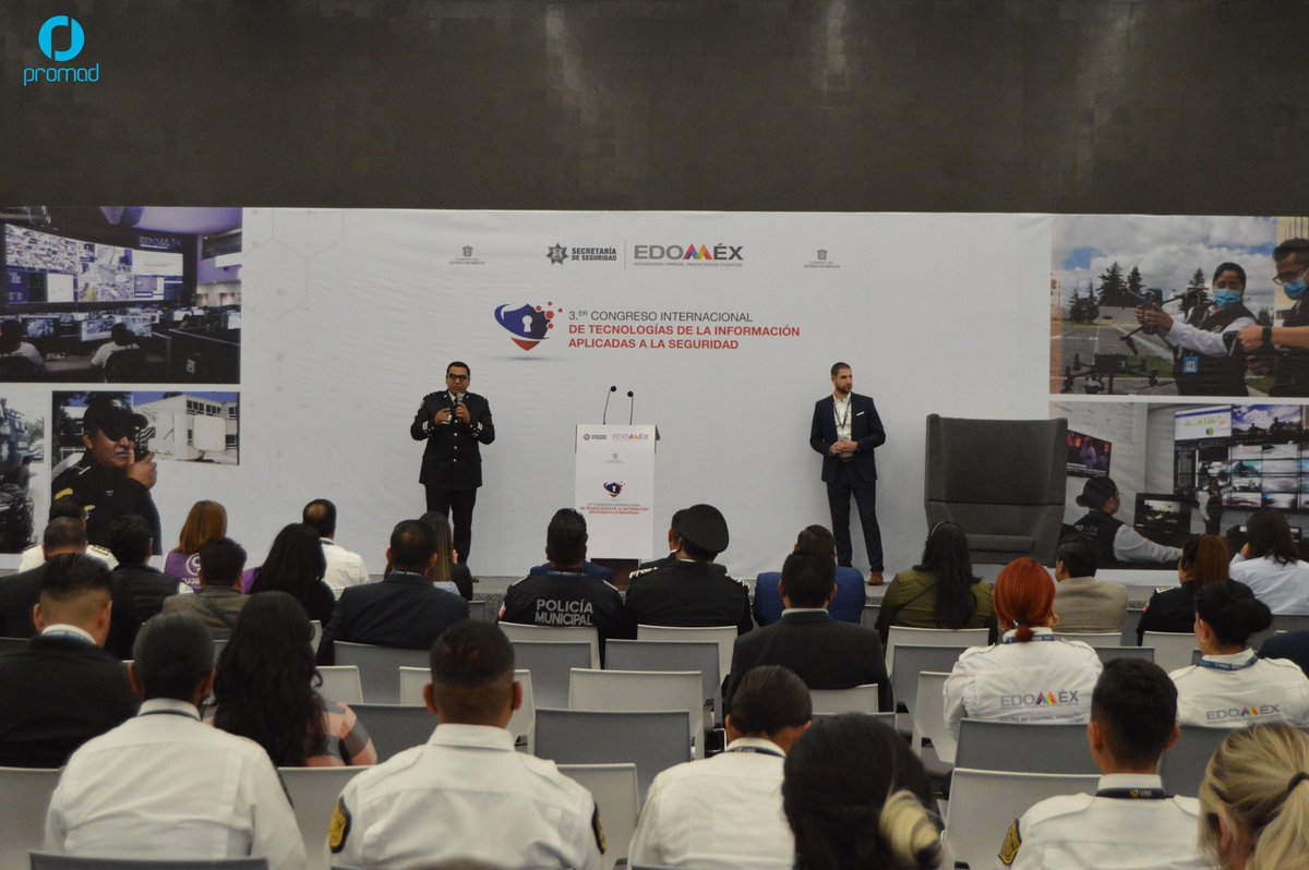 promad_cad's tweet photo. Fue un honor participar en el 3er Congreso Internacional de Tecnologías de la Información Aplicadas a la Seguridad; esperamos con ansias el siguiente congreso, y agradecemos al C5 del Estado de México. #3erCongresoInternacionaldeTecnologíasdelaInformaciónAplicadasalaSeguridad https://t.co/qImKFNMC7I