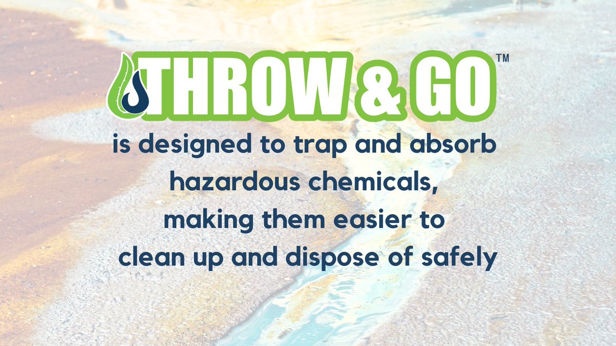 Amerizorb's tweet photo. Throw &amp; Go excels at absorbing hazardous chemicals, making cleanup easy.
That's why Highway Departments across the country use Throw &amp; Go. 

#throwandgo #spillcleanup #spillresponse #highwaydepartment #cleanup #cleanupkit #hazardous #spillkit #absorbent #ecosafe #ecofriendly https://t.co/50bxX9uYWL