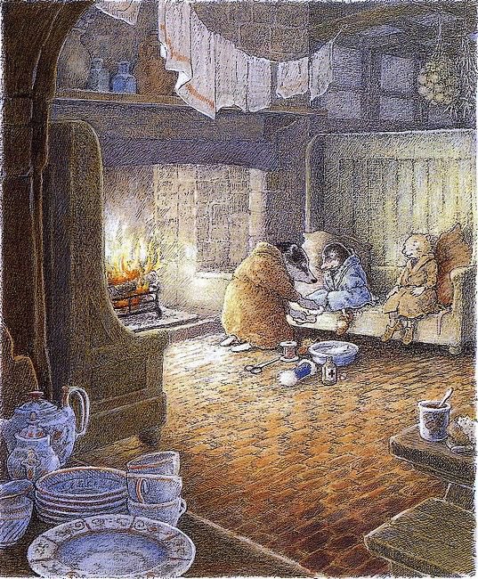 emjanerothwell's tweet photo. At the end of a Monday, it’s nice to retreat to the world of Grahame’s The Wind in the Willows. I was offline today, but I’ll reply to your sweet notes as soon as I can. Have a cozy evening, all you lovely ones ❤️🫖✨
(Art by Inga Moore) https://t.co/Fra84D5cen