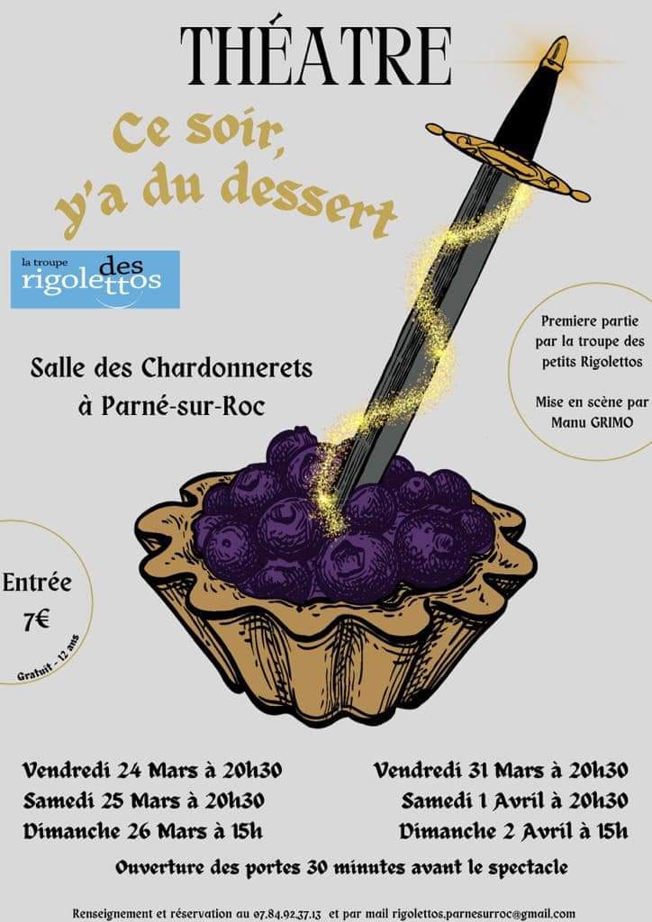 Mairie_Parne53's tweet photo. Salle comble hier pour la représentation de 15h de la troupe Parnéenne des rigolettos "Ce soir, y a du dessert "
#Theatre #sortie https://t.co/Dm7fkxweZA