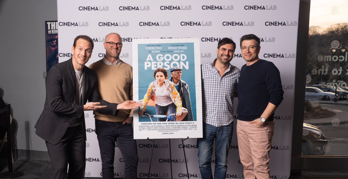 michaelmullan81's tweet photo. “A GOOD PERSON” movie premiere !! @agoodpersonmov  @zachbraff @Florence_Pugh @patrickwilson73 @SOPACnow #cinemalab                https://t.co/WyxZSjjjxW https://t.co/tLt2SREfeC