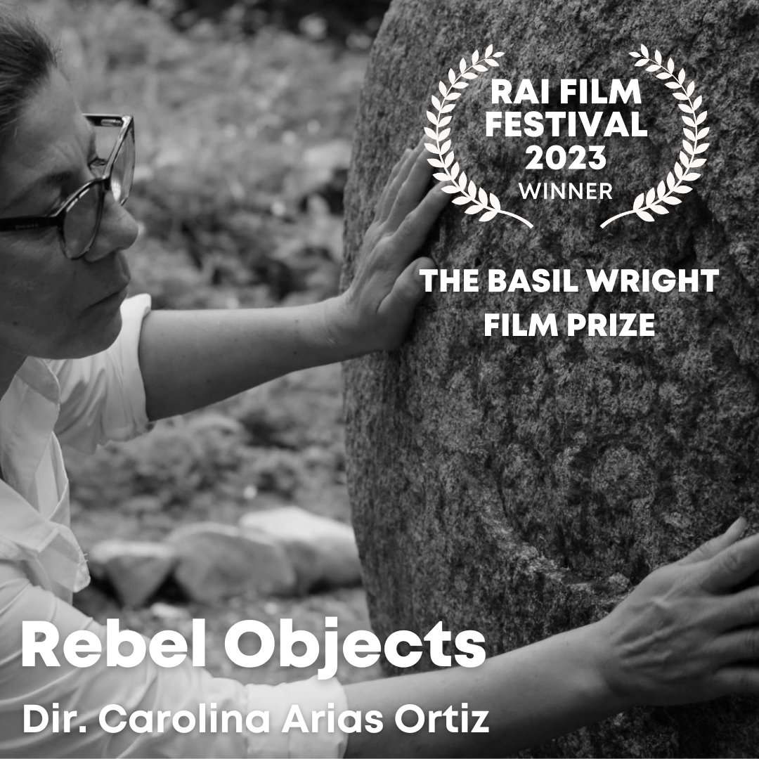 The winner of the Basil Wright Film Prize is... REBEL OBJECTS, directed by Carolina Arias Ortez Judges - Tanja Wol, Laurent Vol Lancker and Elizabeth Povinelli #raiff23