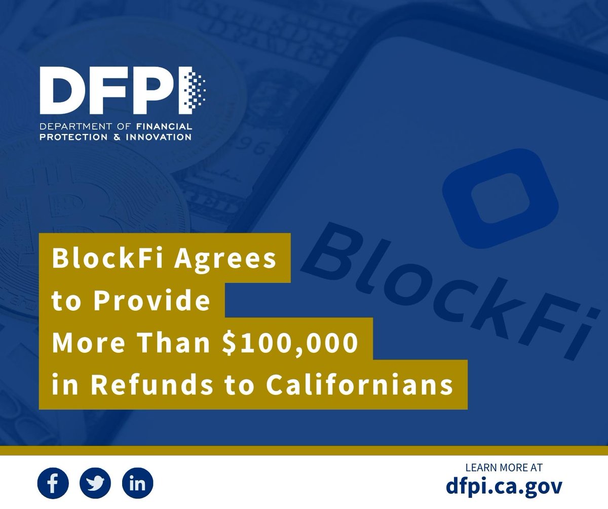 CA Department of Financial Protection & Innovation tweet media