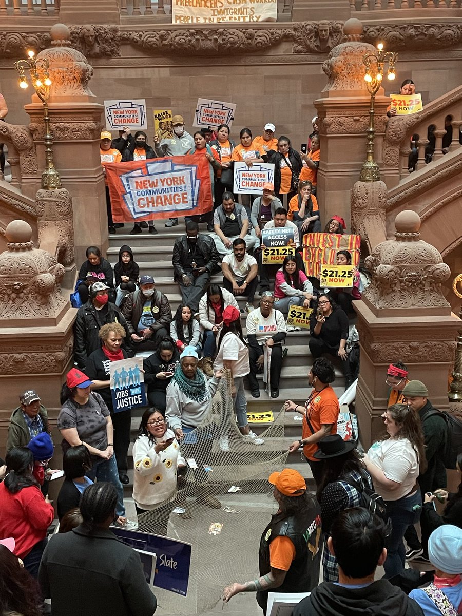 nychange's tweet photo. Excluded workers are pinning their hopes and dreams on a social safety net they are left out of. We need an unemployment system that includes freelancers, cash economy workers, formerly incarcerated people and immigrants. #TaxTheRichTakeover #FundExcludedWorkers https://t.co/yW3fkeg7XO