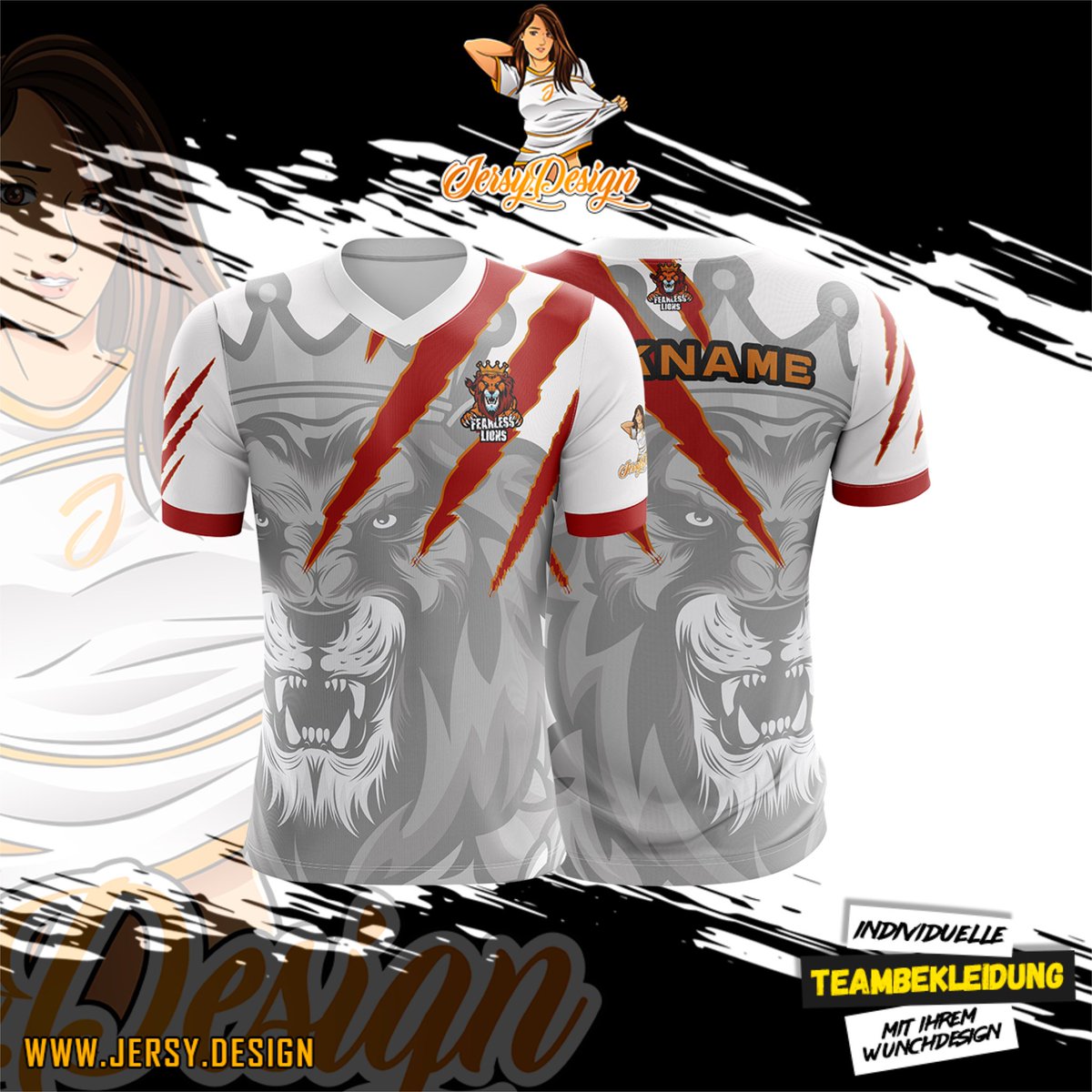 @fearless__lions rüstet mit einem weiteren Jersey auf.
Jetzt vorbeischauen! (Link in der bio)
.
.
.
.
.
.
.
.
#gaming #gamer #eSports #merch #jersey #gamers #game #games #esport #merchandise #jersydesign #gamingapparel #gamingwear #esportmerch #esportmerchandise