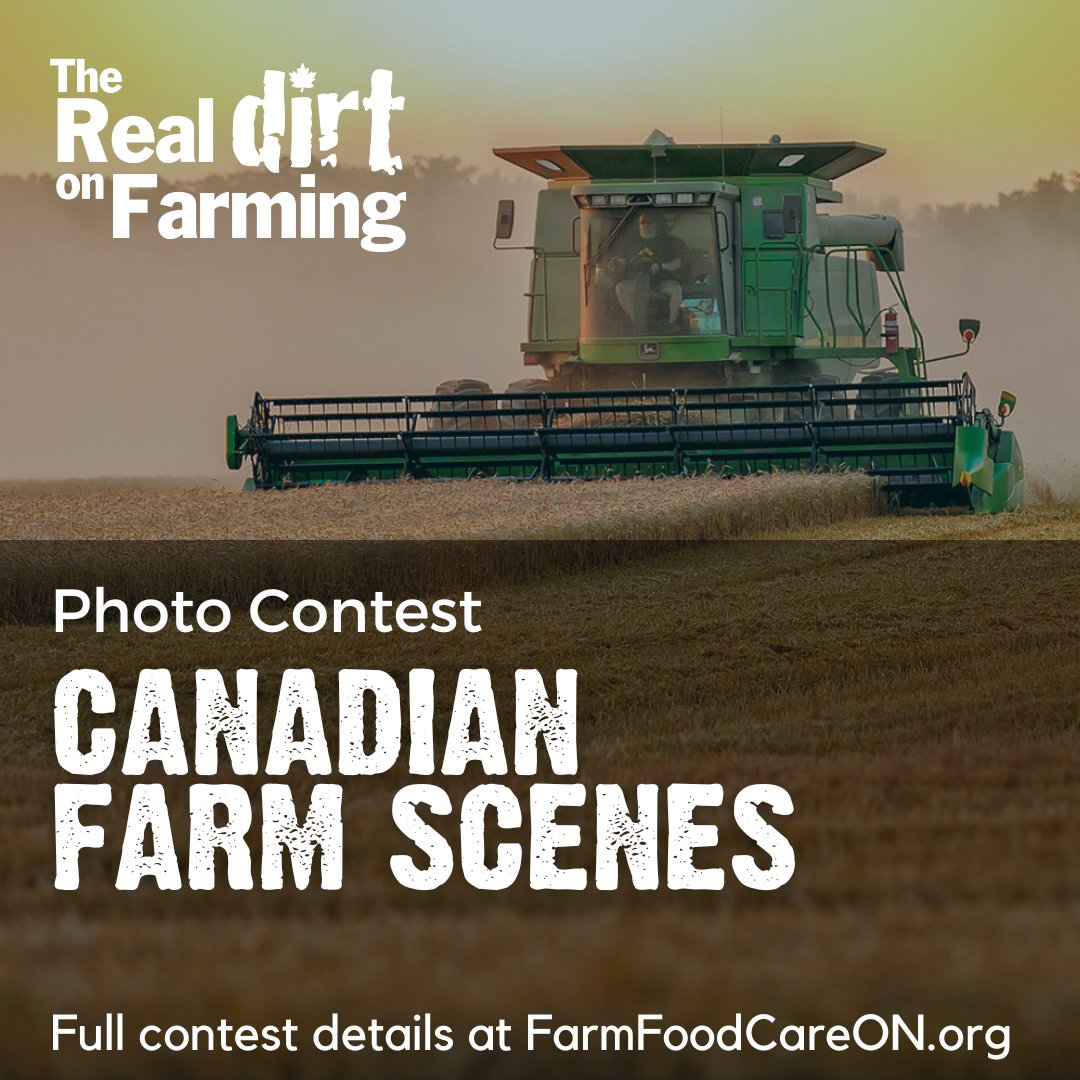 Have you been able to capture the beauty of Canada's rural landscape? Enter your photos in the Real Dirt on Farming photo contest! Details, rules, and prizes can be found here: farmfoodcareon.org/photo-contest/