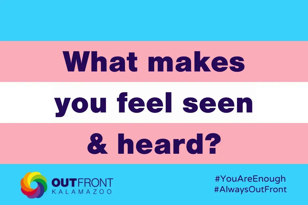outfrontkzoo's tweet image. TDOV Transgender Day of Visibility is March 31st but we celebrate you #PRIDE365. We are asking all of you: What makes you feel seen and heard? How can we help you feel seen and heard? We are here for you. #TDOV #AlwaysOutFront #Transyouthdeservejoy #transrightsarehumanrights#enby
