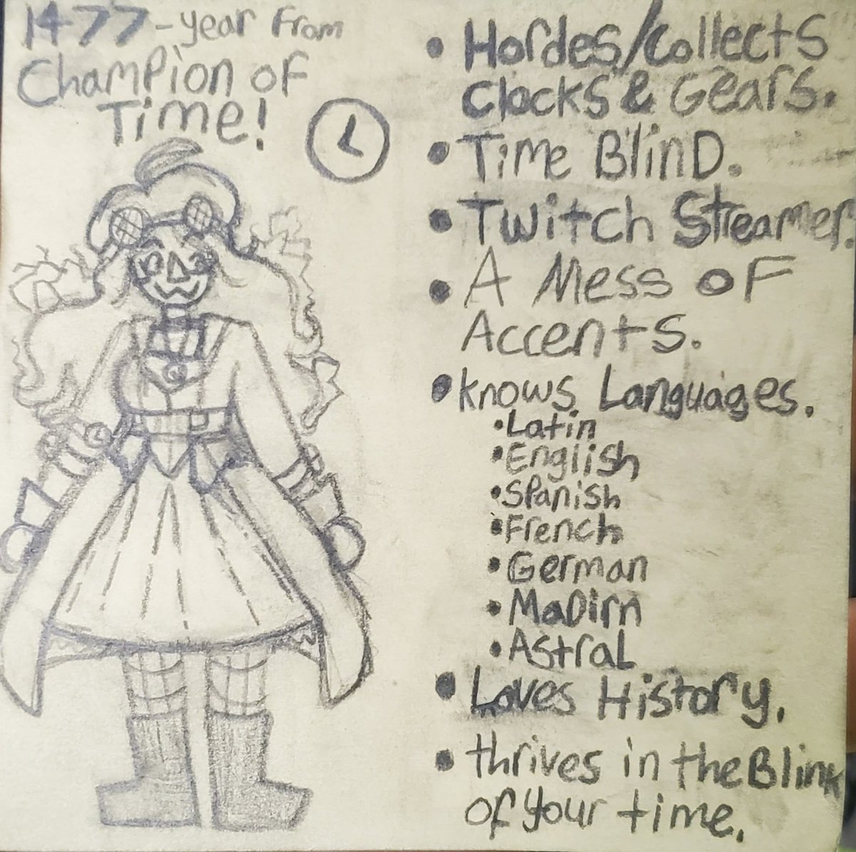 _Rainy_Weather_'s tweet photo. Silly little time traveler!

#OC #ocart #originalcharacter #originalcharacterart https://t.co/G1zYxIQABA