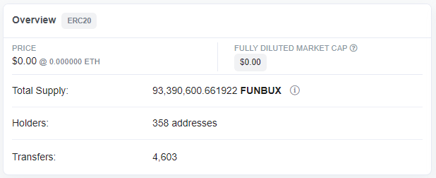 FunbotsFunhouse's tweet image. Holy smokes! 🔥🔥

Almost 8M $FUNBUX has been burned in the last 24 hours! 🥳

Supply has decreased by over 7%!

#FunbotsFunhouse #Arbitrum