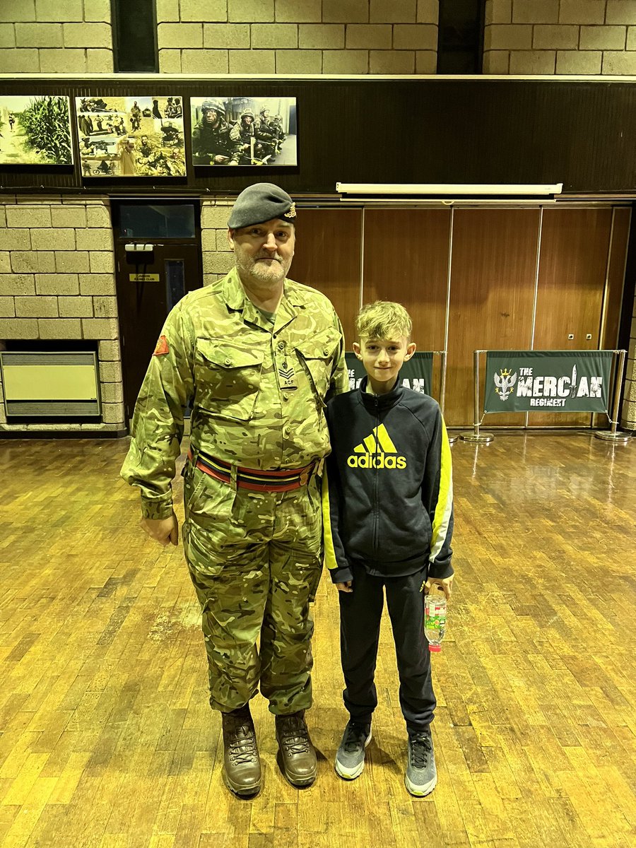 HQ Army Cadets SO2 - first aid (@macfoc4) on Twitter photo Iโve probably enrolled 100s of cadets into <a href="/ArmyCadetsUK/">Army Cadets UK</a> but on the other side tonight, waiting outside Widnes det for my nephew to finish his 1st parade night. I hope he loves his time as a cdt as much as I did, Iโm a proud aunty this evening๐
Look after him <a href="/CheshireACF/">Cheshire Army Cadet Force</a> ๐ Iโve probably enrolled 100s of cadets into <a href="/ArmyCadetsUK/">Army Cadets UK</a> but on the other side tonight, waiting outside Widnes det for my nephew to finish his 1st parade night. I hope he loves his time as a cdt as much as I did, Iโm a proud aunty this evening๐
Look after him <a href="/CheshireACF/">Cheshire Army Cadet Force</a> ๐