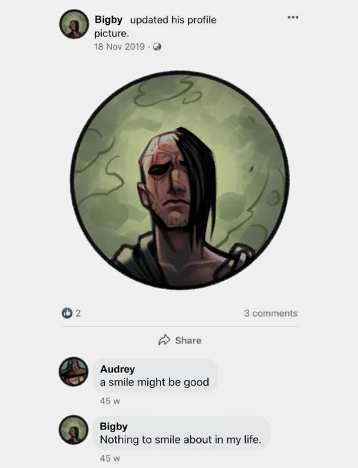 mr sadman man me a sad #DarkestDungeon 