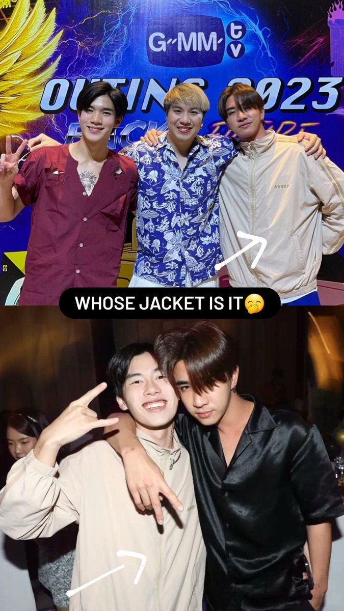 thaisailing1's tweet image. So whose jacket is it🤭🤔
@perthppe @ppromxx_ 

#PerthProm #PerthTanapon #Perthppe #ppromxx_