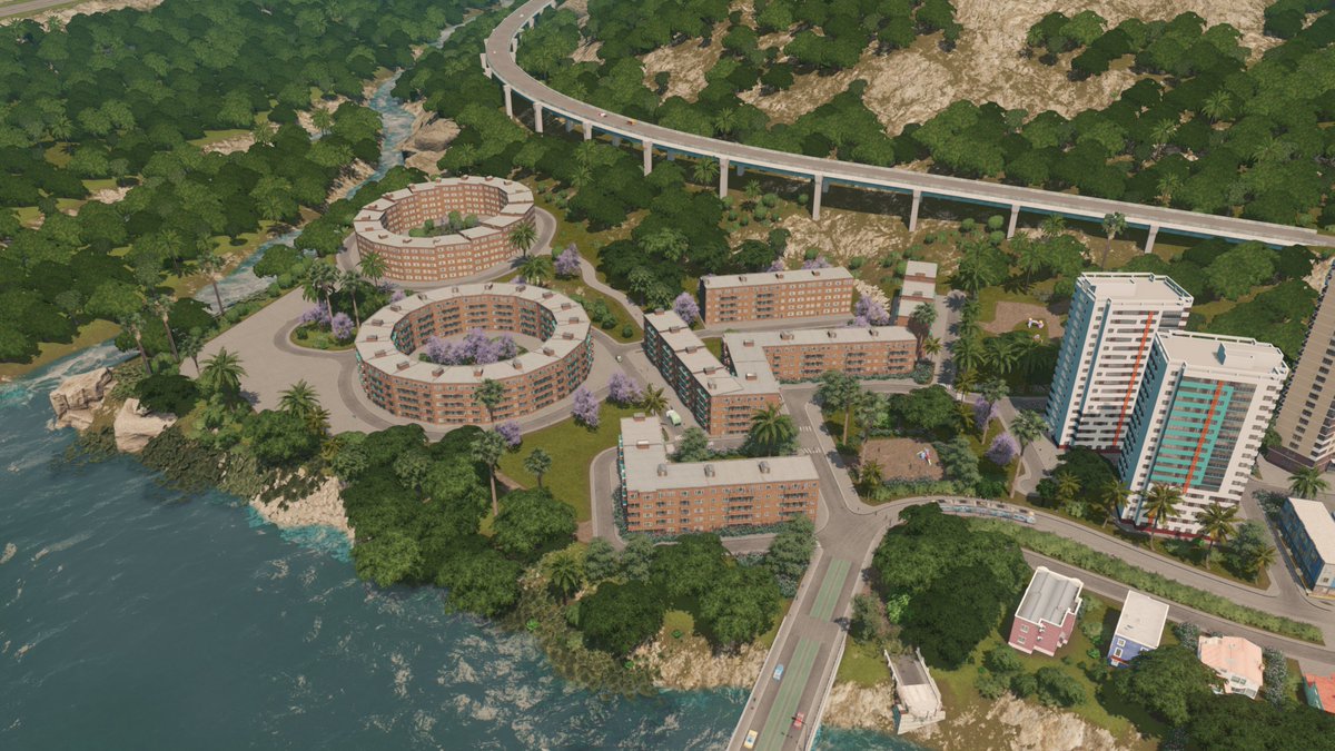 CityBuilds's tweet image. Some Central European-style block housing
#CitiesSkylines 
@ColossalOrder