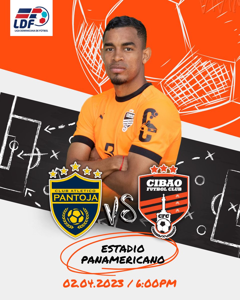 ¡VAMO’ AL MAMBO! 😎🔝

Continúa la #LDF2023 y en esta jornada #2 nos enfrentamos a <a href="/atleticopantoja/">Club Atlético Pantoja</a> el domingo 2 de abril a las 6:00PM en el Estadio Panamericano.💥💪🏻

¡CONTAMOS CON TU APOYO FAMILIA! ⭐️🤩