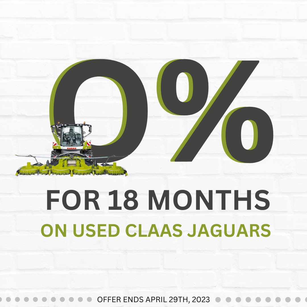 Have you had your eye out for a used harvester? 
GJ's is featuring a JAGUAR week. We will post a used CLAAS JAGUAR daily, with all its highlights and details!
See our selection of  used JAGUARS as they roll out
Our sales team is here to help! 
#gjsharvestcentre #ontag #0%finacing