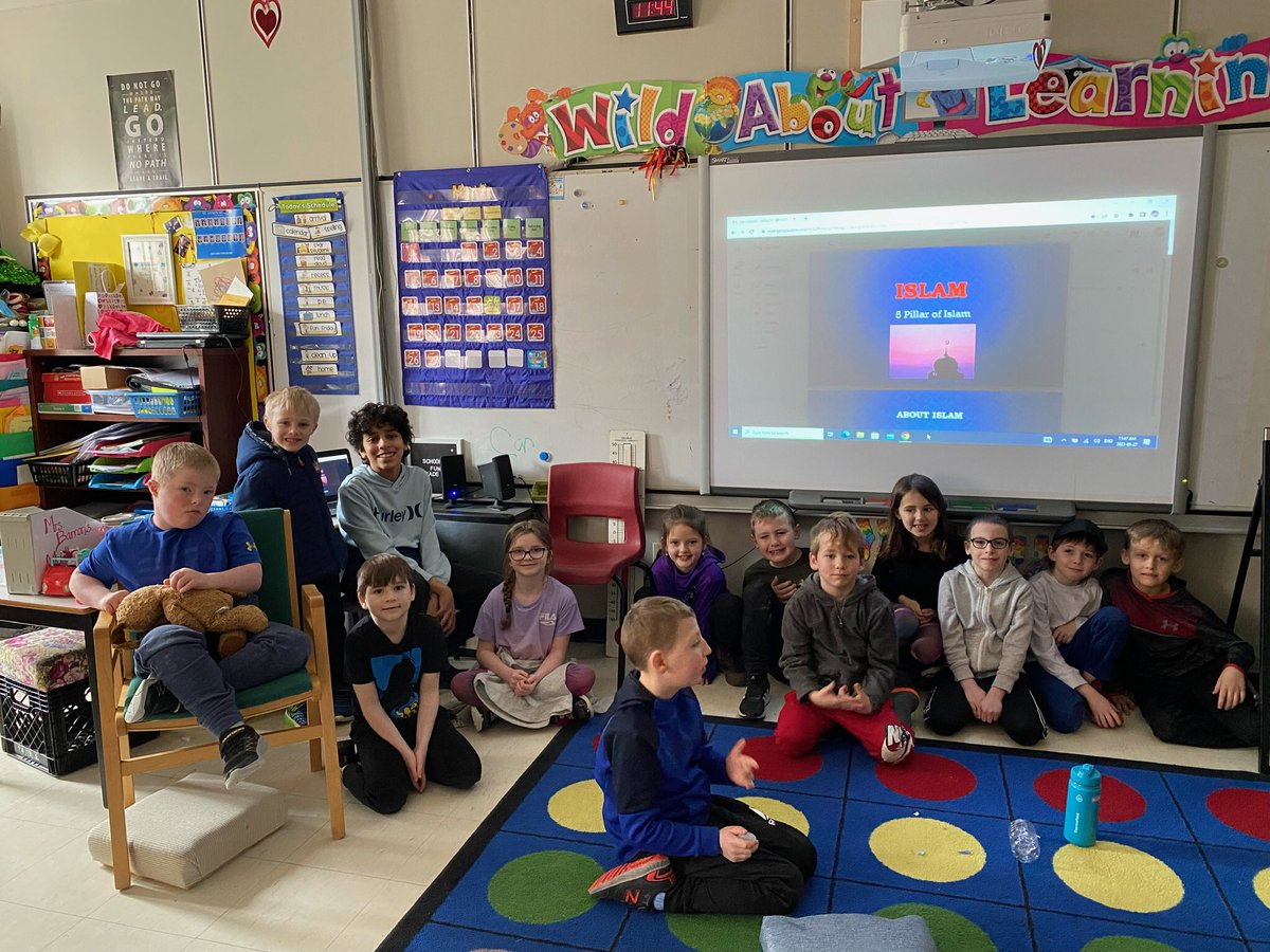 Learning about ramadan from one of our amazing grade 6 leaders! #knowledgeispower <a href="/NLESDCA/">NLESD</a> <a href="/staaSTALLIONS/">St. Anne's Academy</a>