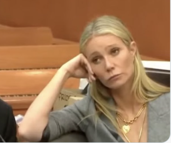 BoFlaneur's tweet photo. A simpleton's considerations watching bits 'n pieces of GP trial:
 #GwynethPaltrow is annoying af
Looks like she is telling the truth though
Man, she is the very embodiment of smugness, entitlement and condescencion https://t.co/fQwdsGm8gD